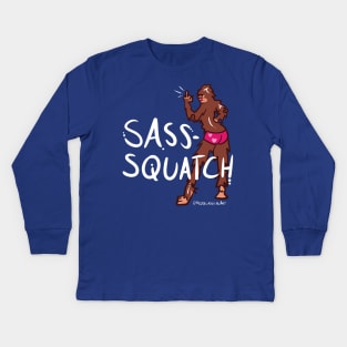 Sassy Sasquatch Kids Long Sleeve T-Shirt